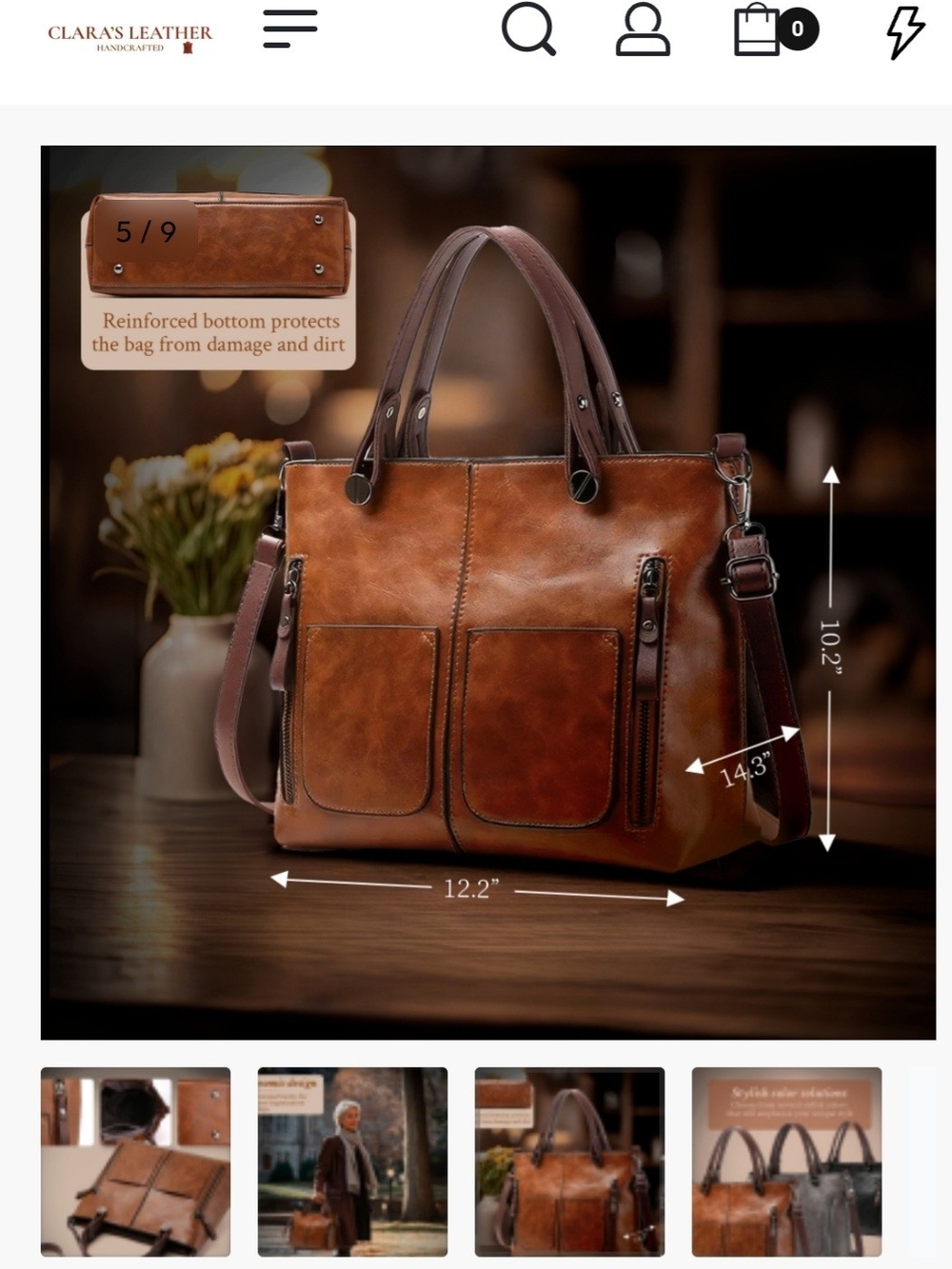 Rustic Brown Women's Shoulder Bag
